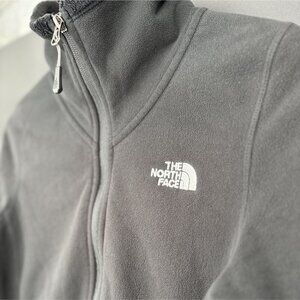 The North Face Womens Full-Zip Fleece Jacket Size S Black Outdoor Camping Hiking